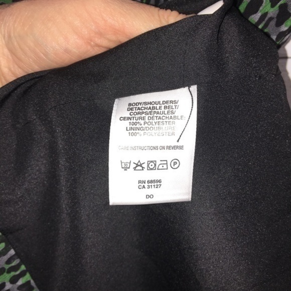 DKNYC Green Leopard Wrap Dress - Picture 8 of 8